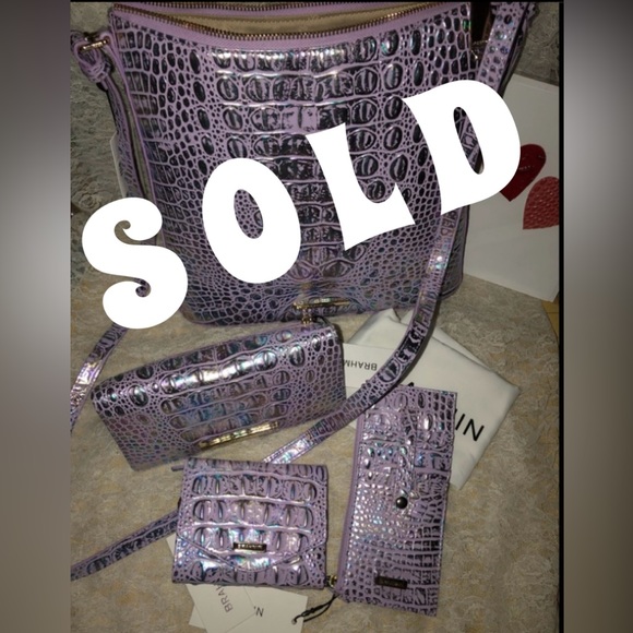 Brahmin Handbags - **SOLD*** VIOLET WONDERLAND SET -KATIE, ADY, SM VERONICA & cr card wallet